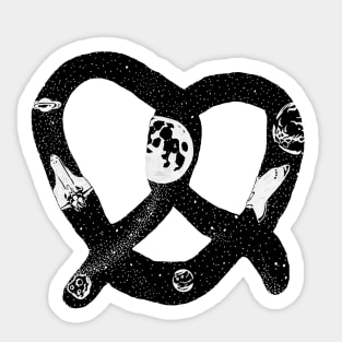 Space Pretzel Sticker